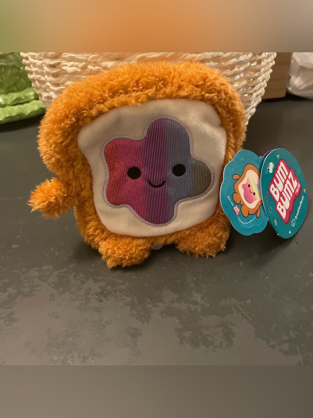 Bum Bumz 7.5" Timothy The Toast Bread Mini Plush Toy Breakfast Bum Bumz